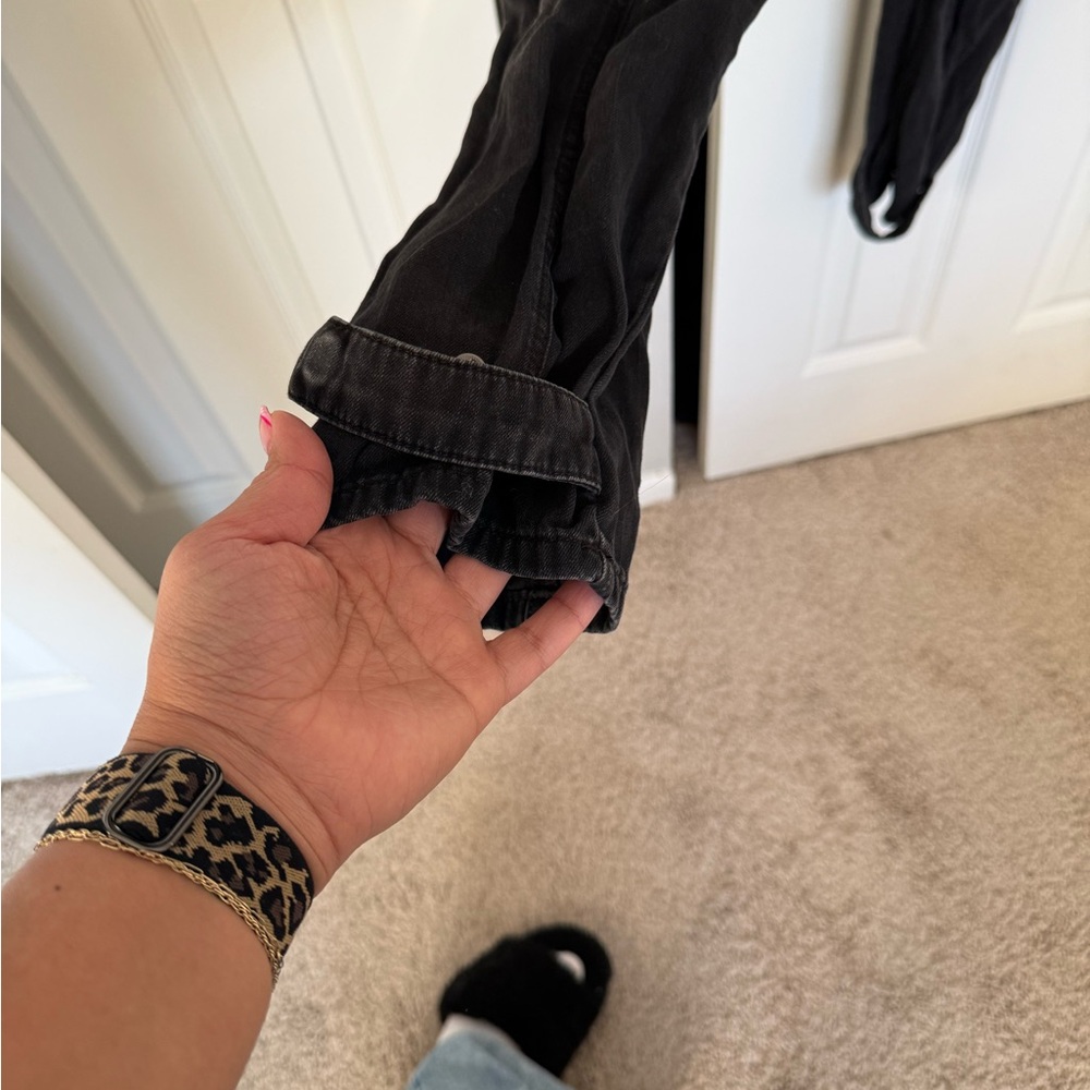 Good American Hourglass Women's Black Denim Jumpsuit - Picture 9 of 10
